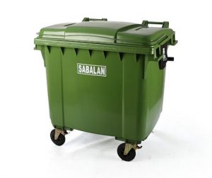 سطل زباله پلاستیکی بزرگ مخزنی